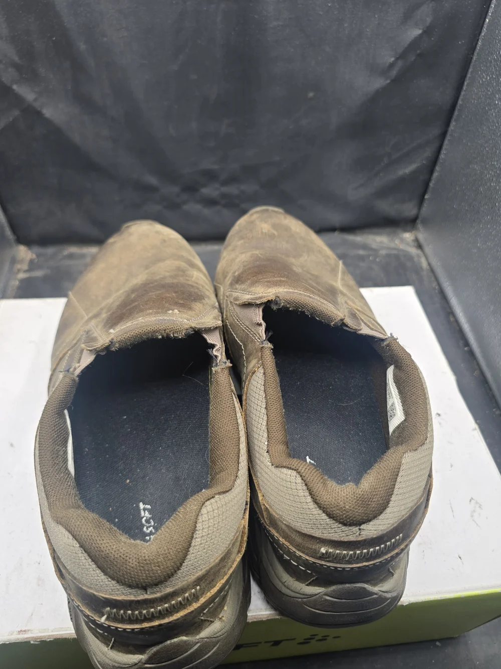 Merrell Brown Slip-On Leather Work Boots